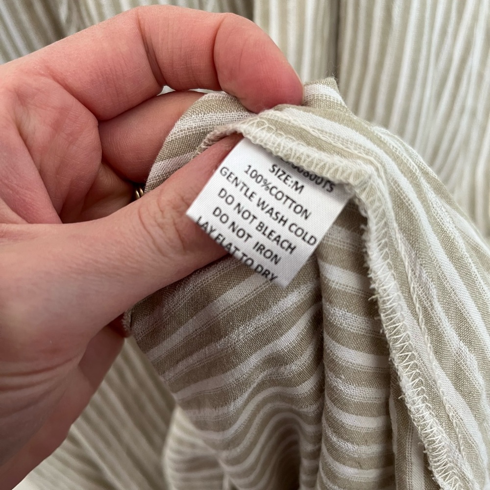 Neuflora Port Augusta Dress - Medium - Sage Stripes - Picture 4 of 4